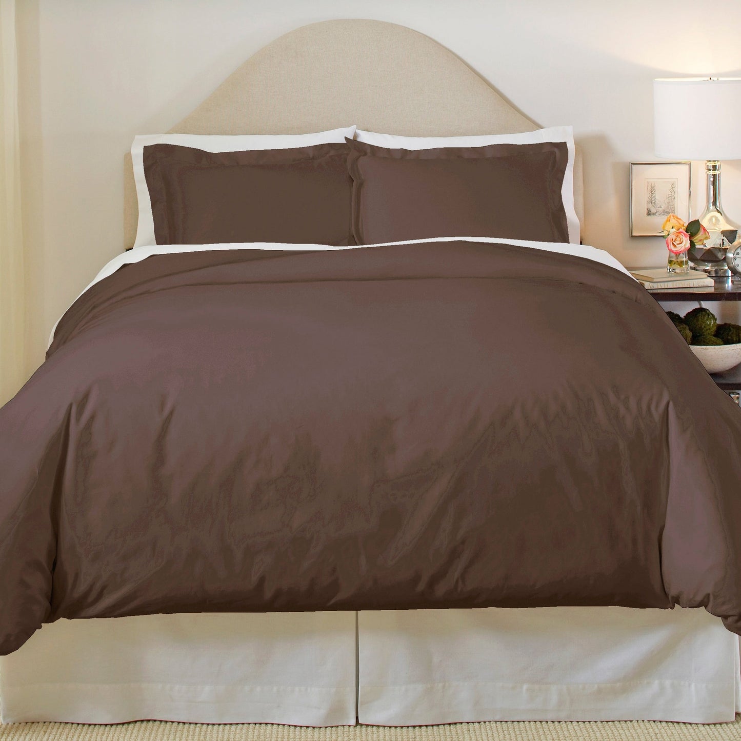 Pointehaven 500 Thread Count Cotton 3-piece Duvet Cover Set
