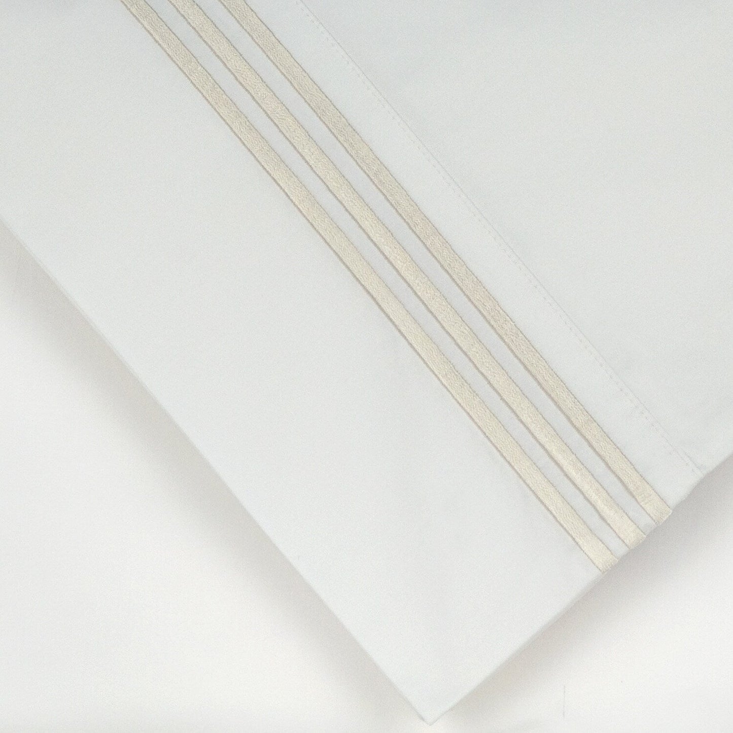 Pointehaven Long Staple Cotton Embroidered Percale Oversized Percale Cooling 4 pc Sheet Set
