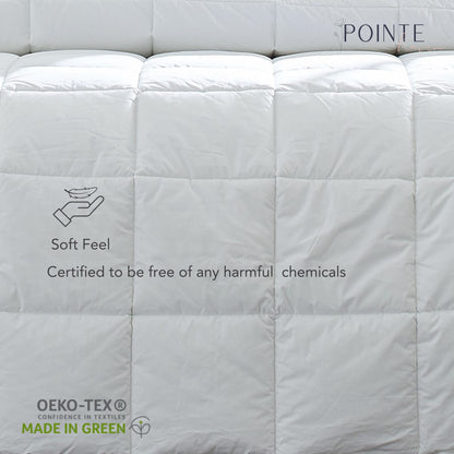 Pointehaven Luxury sized 240TC Down Alternative 100% Cotton Percale Breathable Comforter