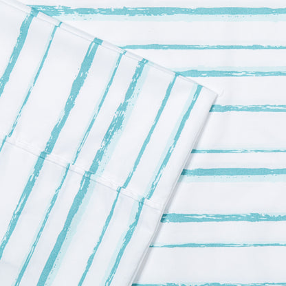 Pointehaven Microfiber Printed and Solid Luxury sized Sheet Set