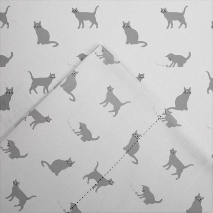 Pointehaven Printed Cotton Flannel Hemstitch Deep Pocket Bed Sheet Set