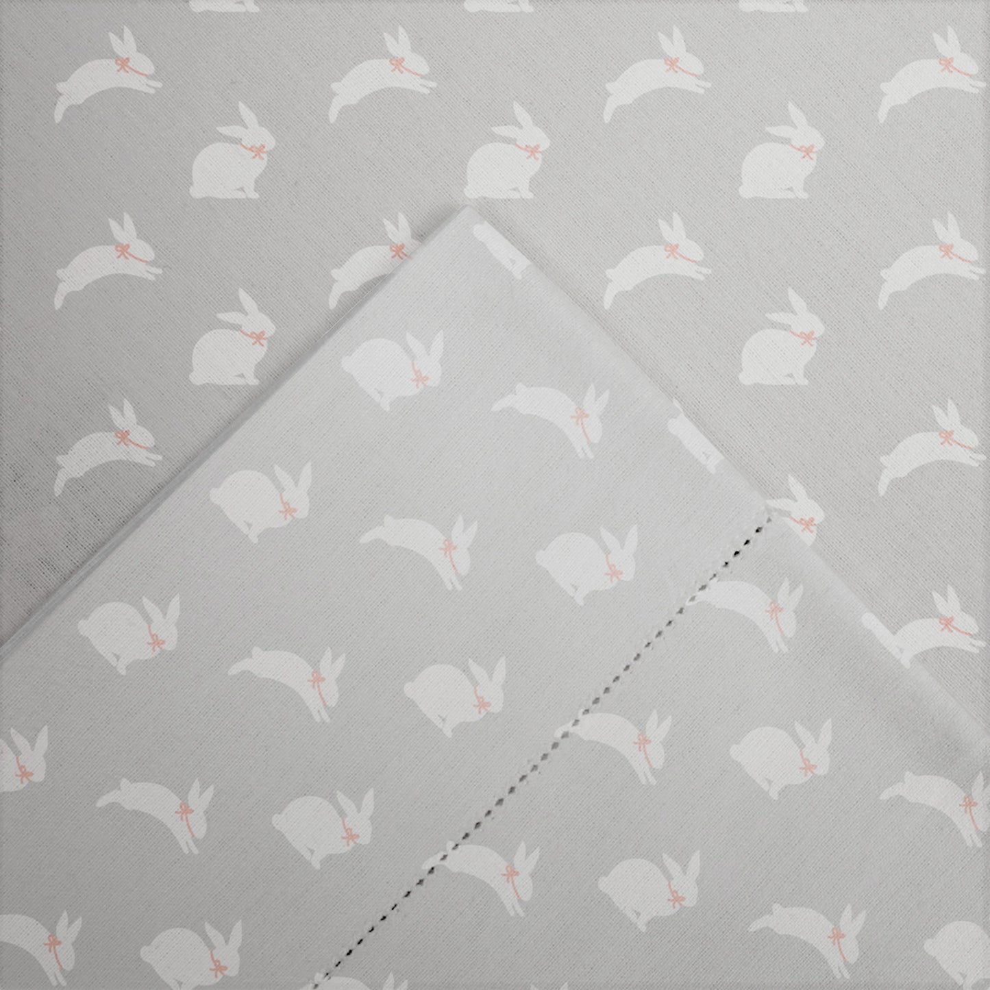 Pointehaven Printed Cotton Flannel Hemstitch Deep Pocket Bed Sheet Set