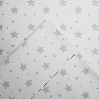 Pointehaven Printed Cotton Flannel Hemstitch Deep Pocket Bed Sheet Set