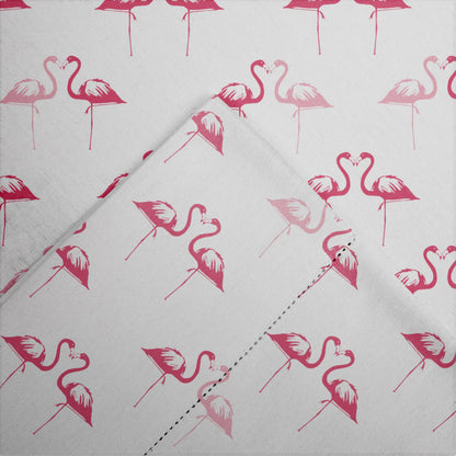 Pointehaven Printed Cotton Flannel Hemstitch Deep Pocket Bed Sheet Set