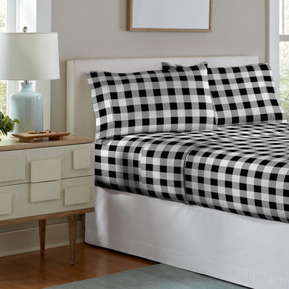 Pointehaven Superior Weight Cotton Deep Pocket Flannel Bed Sheet Set