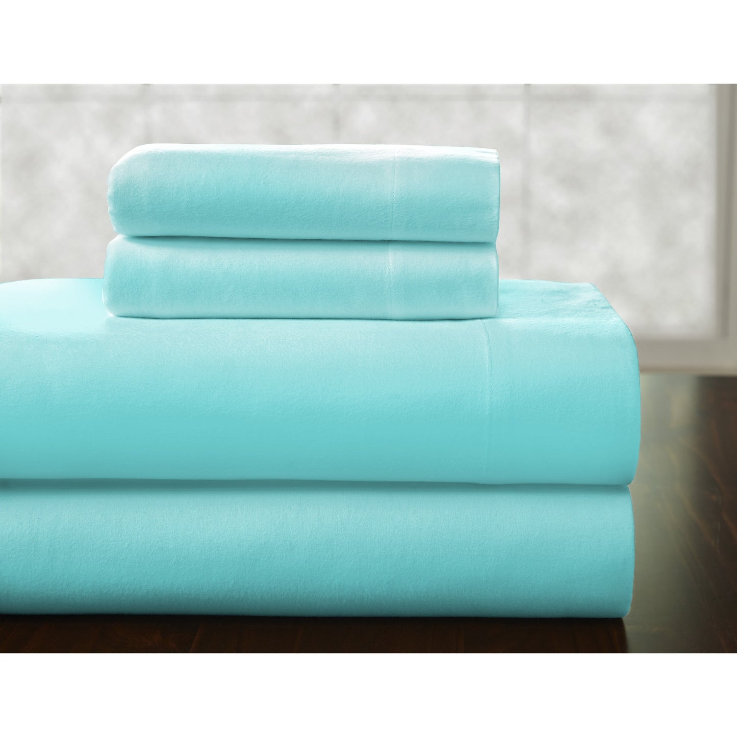 Pointehaven Superior Weight Cotton Deep Pocket Flannel Bed Sheet Set