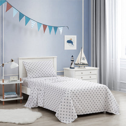 Poppy & Fritz Kids Printed Percale Cotton Sheet Sets