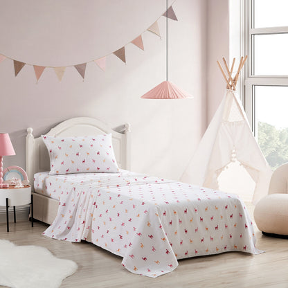 Poppy & Fritz Kids Printed Percale Cotton Sheet Sets