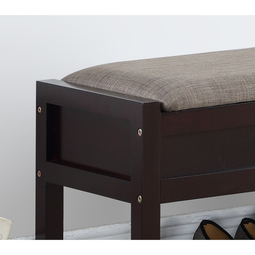 Porch & Den Humes Storage Shoe Bench