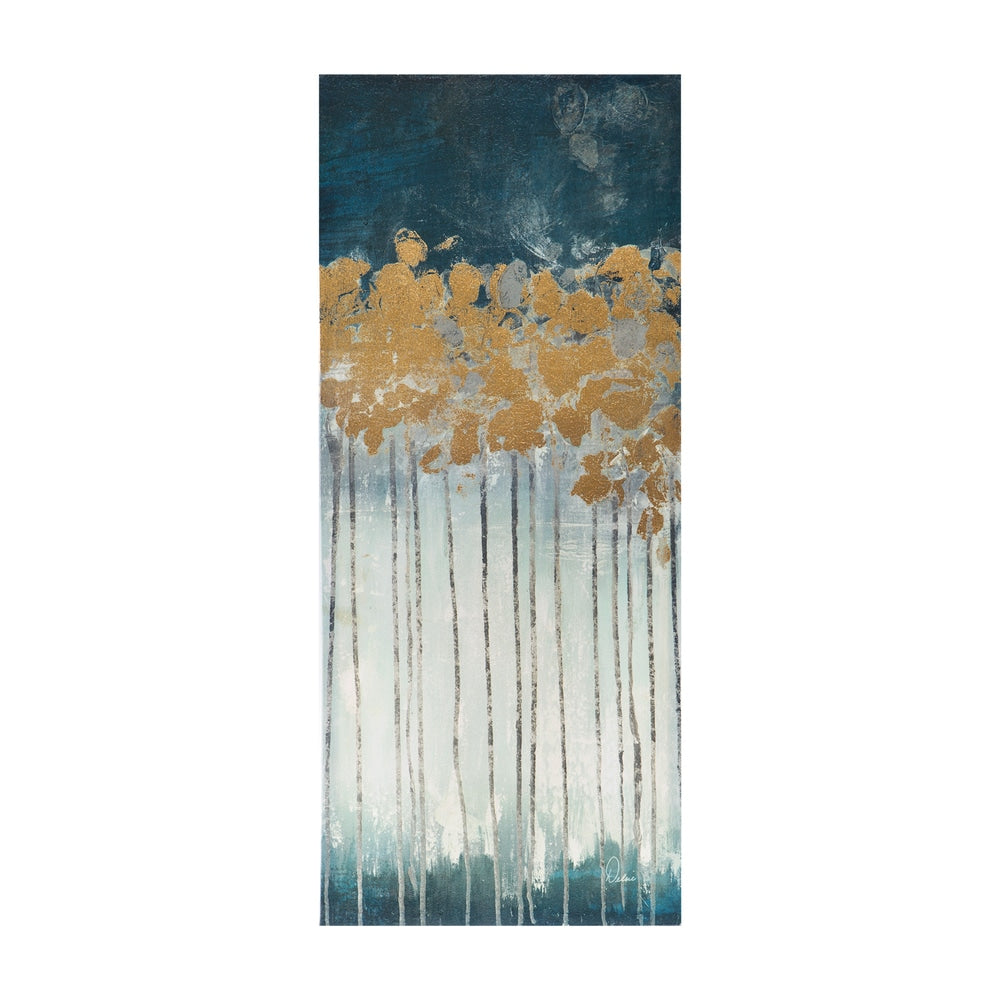 Madison Park Dewy Forest Gold Foil Abstract 3-piece Canvas Wall Art Set