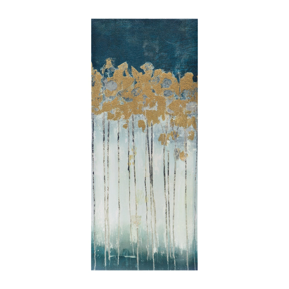 Madison Park Dewy Forest Gold Foil Abstract 3-piece Canvas Wall Art Set
