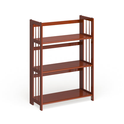 Porch & Den Edgemont 100% Solid Wood Folding Stackable 27.5-inch Bookcase