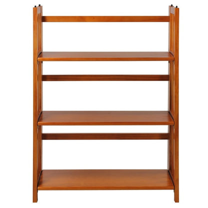 Porch & Den Edgemont 100% Solid Wood Folding Stackable 27.5-inch Bookcase