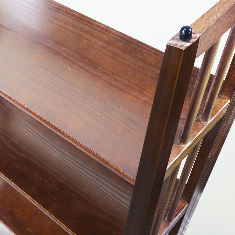 Porch & Den Edgemont 100% Solid Wood Folding Stackable 27.5-inch Bookcase