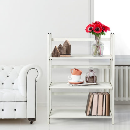 Porch & Den Edgemont 100% Solid Wood Folding Stackable 27.5-inch Bookcase