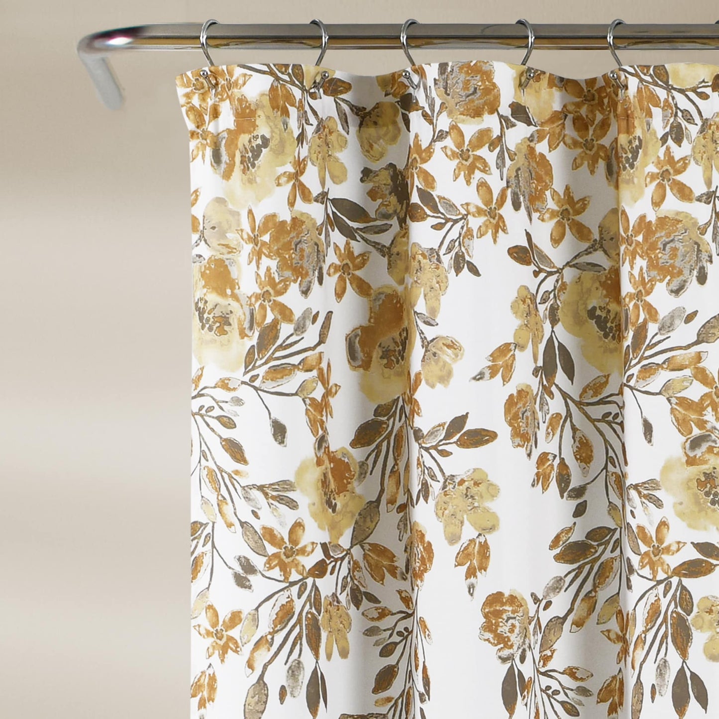 Porch & Den Elcaro Floral Pattern Shower Curtain