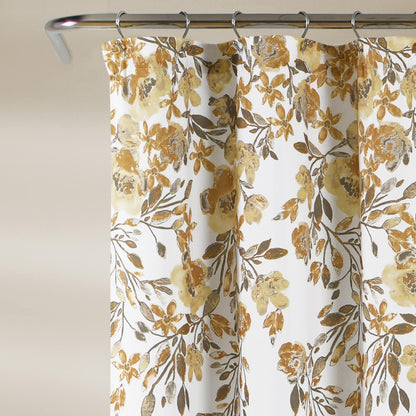 Porch & Den Elcaro Floral Pattern Shower Curtain