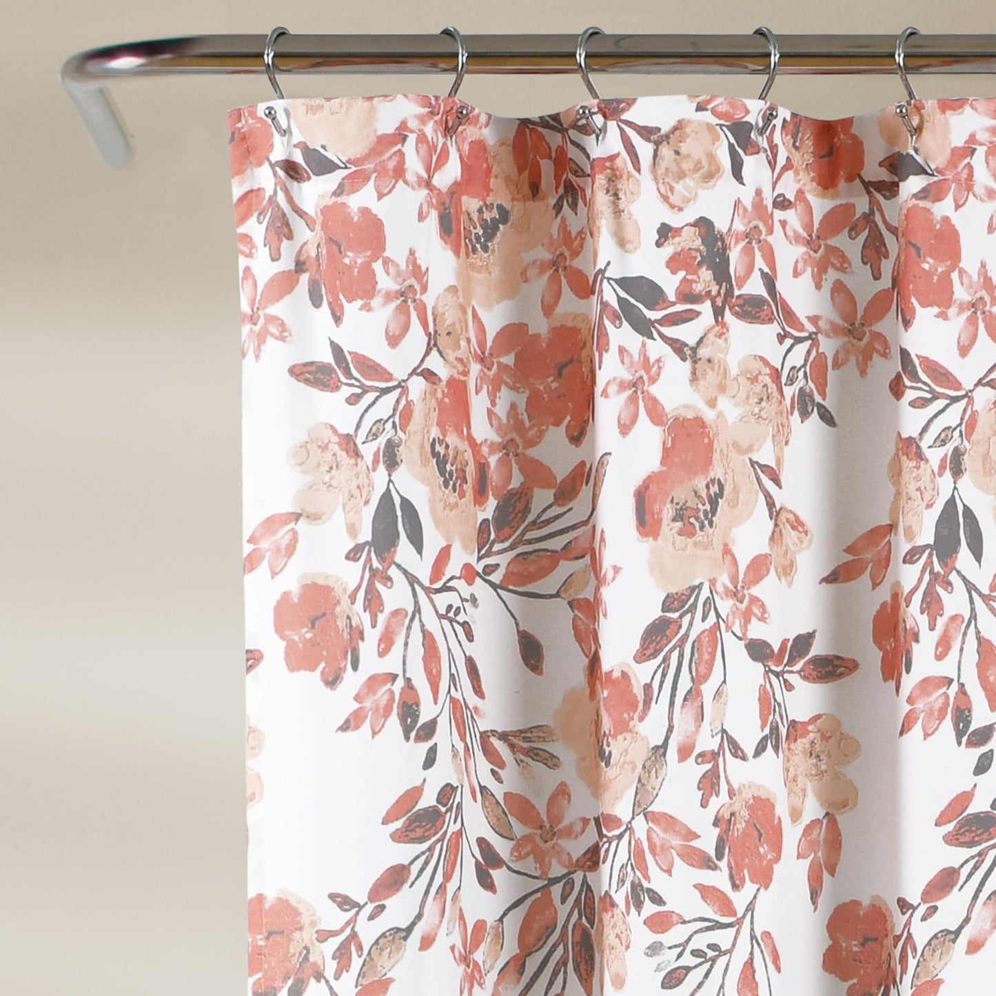 Porch & Den Elcaro Floral Pattern Shower Curtain