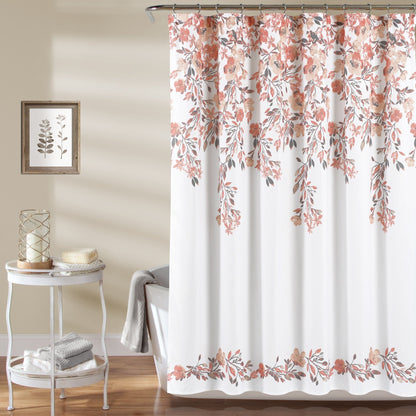 Porch & Den Elcaro Floral Pattern Shower Curtain