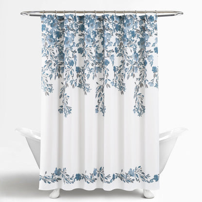 Porch & Den Elcaro Floral Pattern Shower Curtain