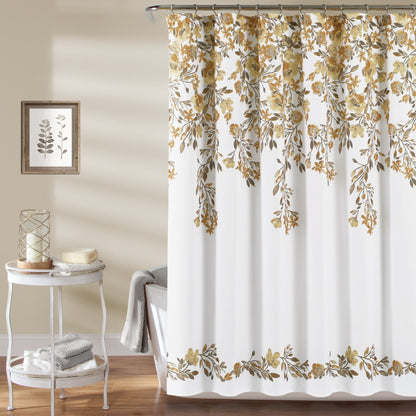 Porch & Den Elcaro Floral Pattern Shower Curtain