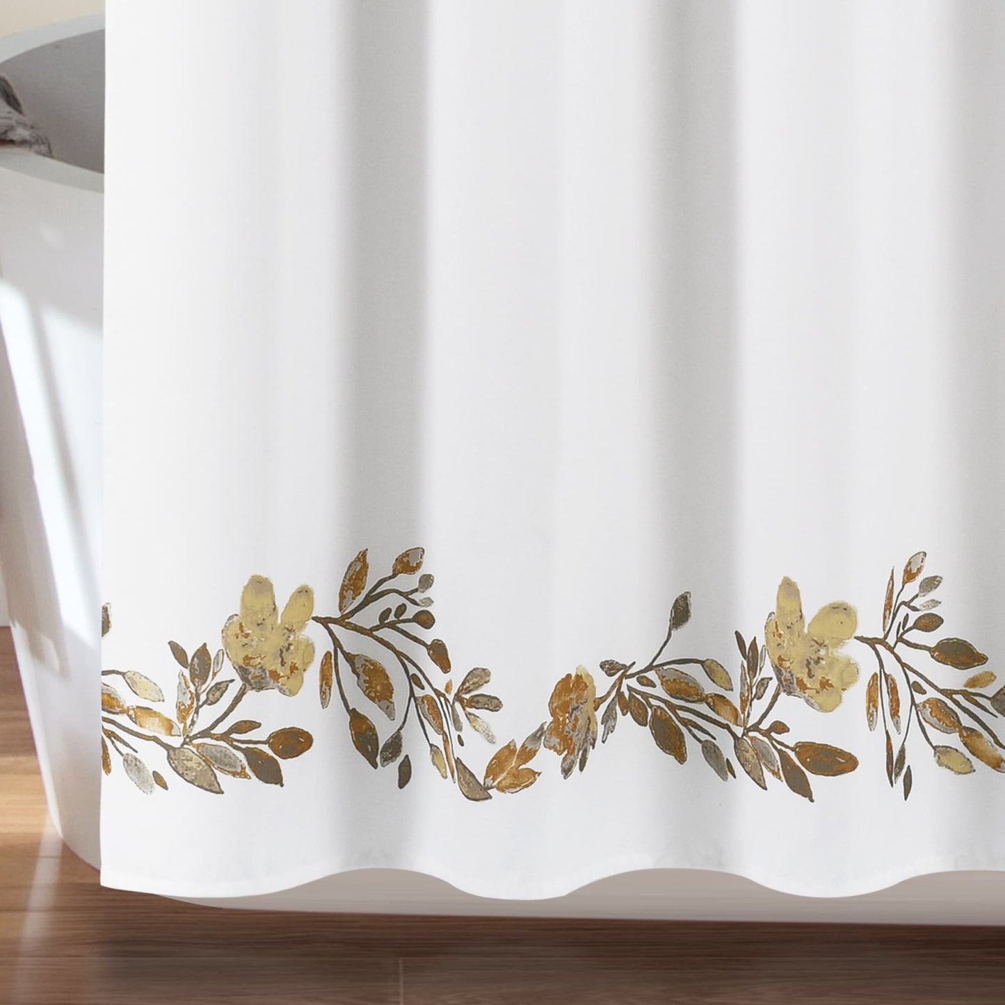 Porch & Den Elcaro Floral Pattern Shower Curtain