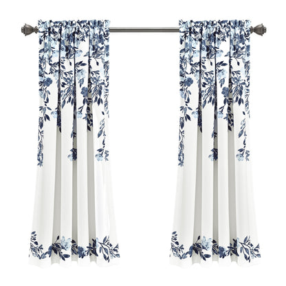 Porch & Den Elcaro Floral Room Darkening Curtain Panel Pair