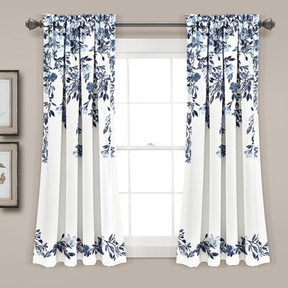 Porch & Den Elcaro Floral Room Darkening Curtain Panel Pair