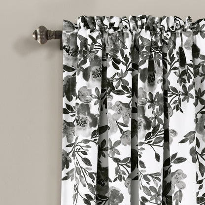 Porch & Den Elcaro Floral Room Darkening Curtain Panel Pair