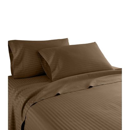 Home Sweet Home Dream Striped 1200 TC Egyptian Cotton Deep Pocket Bed Sheet Set