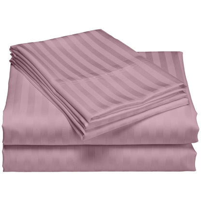 Home Sweet Home Dream Striped 1200 TC Egyptian Cotton Deep Pocket Bed Sheet Set
