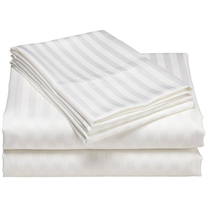 Home Sweet Home Dream Striped 1200 TC Egyptian Cotton Deep Pocket Bed Sheet Set