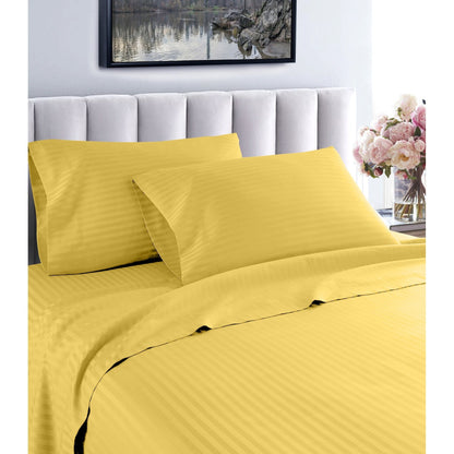 Home Sweet Home Dream Striped 1200 TC Egyptian Cotton Deep Pocket Bed Sheet Set