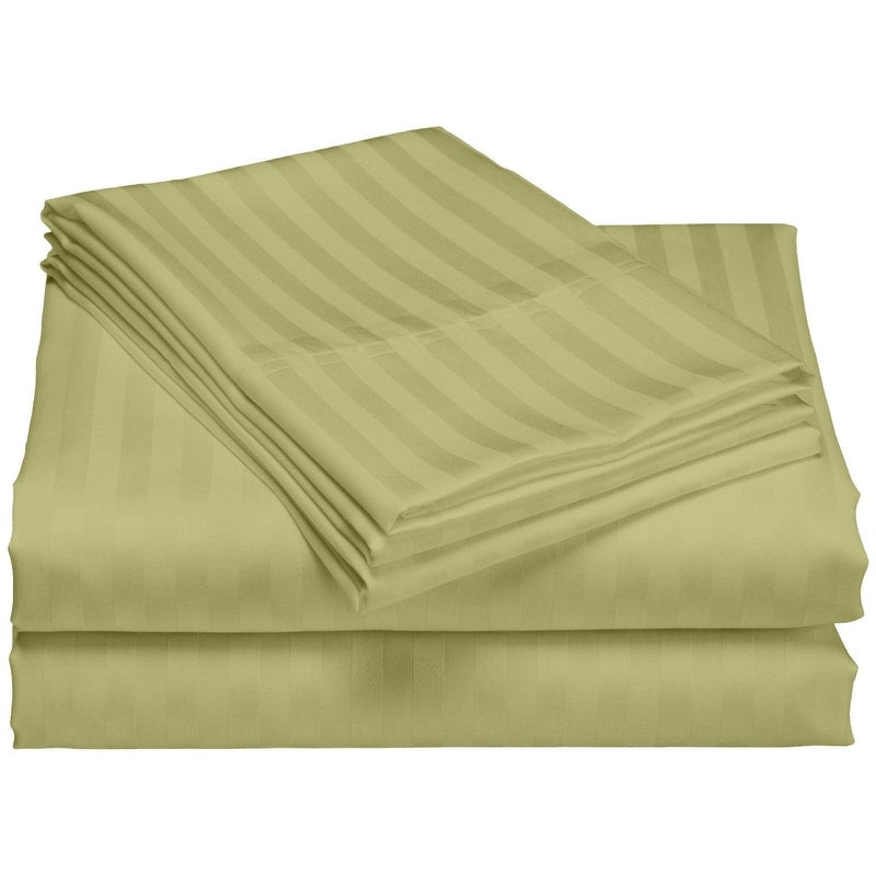 Home Sweet Home Dream Striped 1200 TC Egyptian Cotton Deep Pocket Bed Sheet Set