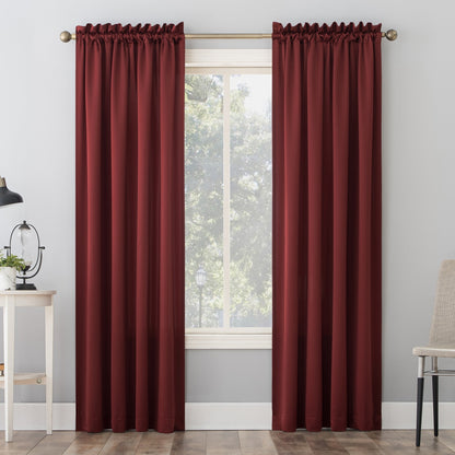 Porch & Den Inez Room Darkening Window Curtain Panel and Valance, Single Panel