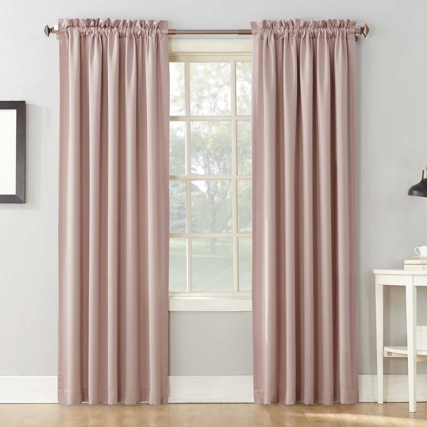 Porch & Den Inez Room Darkening Window Curtain Panel and Valance, Single Panel