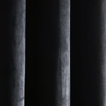 Porch & Den Lapeyrous Velvet Solid Room Darkening Window Curtain Panel Set