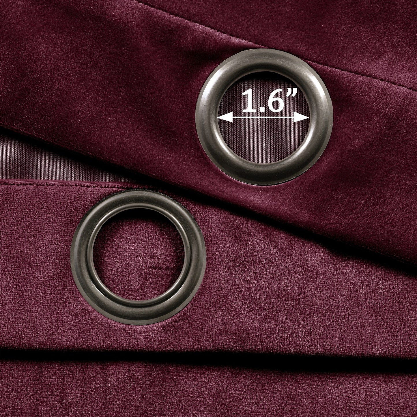 Porch & Den Lapeyrous Velvet Solid Room Darkening Window Curtain Panel Set