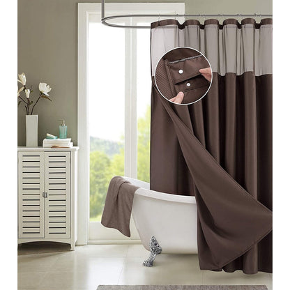 Porch & Den Roycroft Hotel Shower Curtain with Detachable Liner