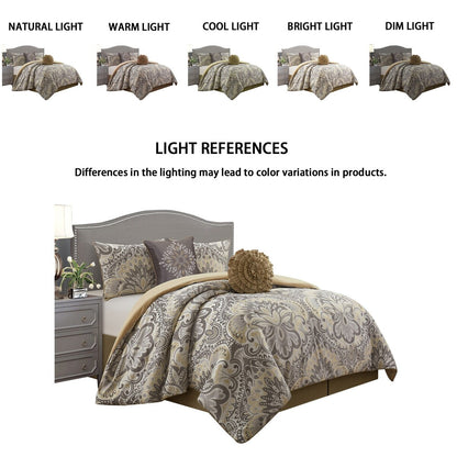 Porch & Den Summerfield Jacquard Medallion 6-piece Comforter Set