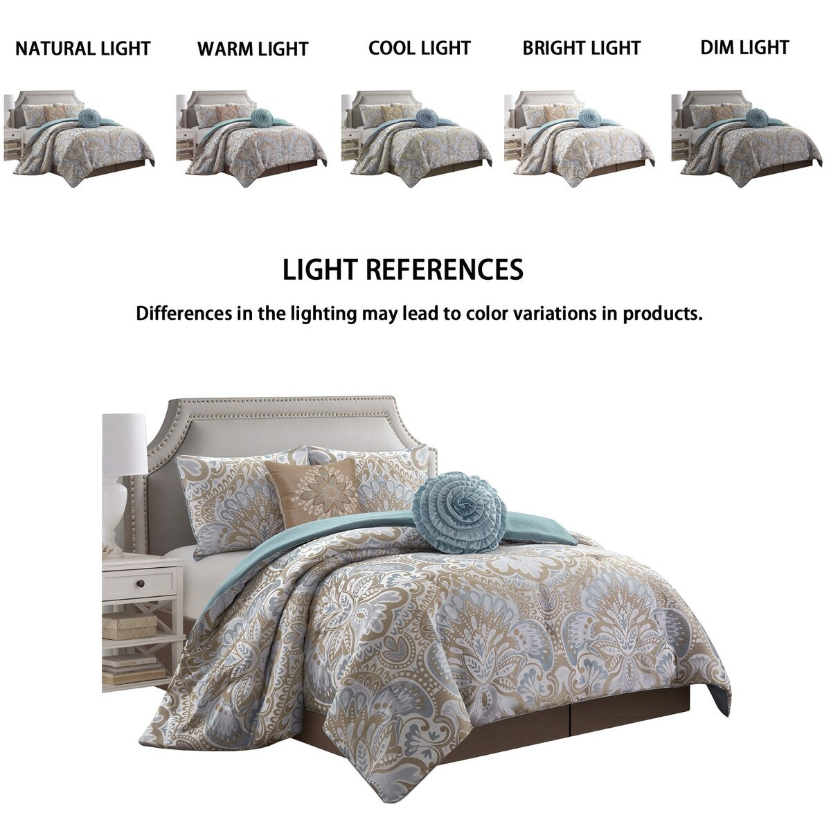 Porch & Den Summerfield Jacquard Medallion 6-piece Comforter Set