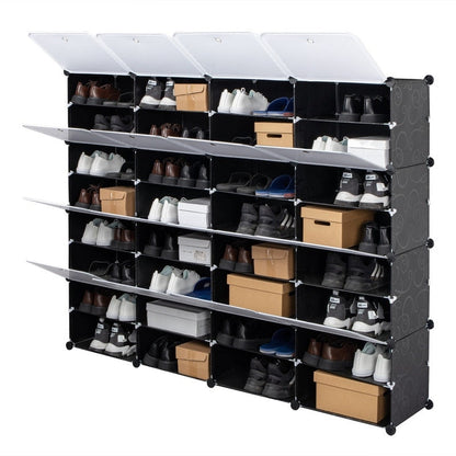 Portable Shoe Rack Organizer 66-72 Pair Tower Shelf Storage Cabinet
