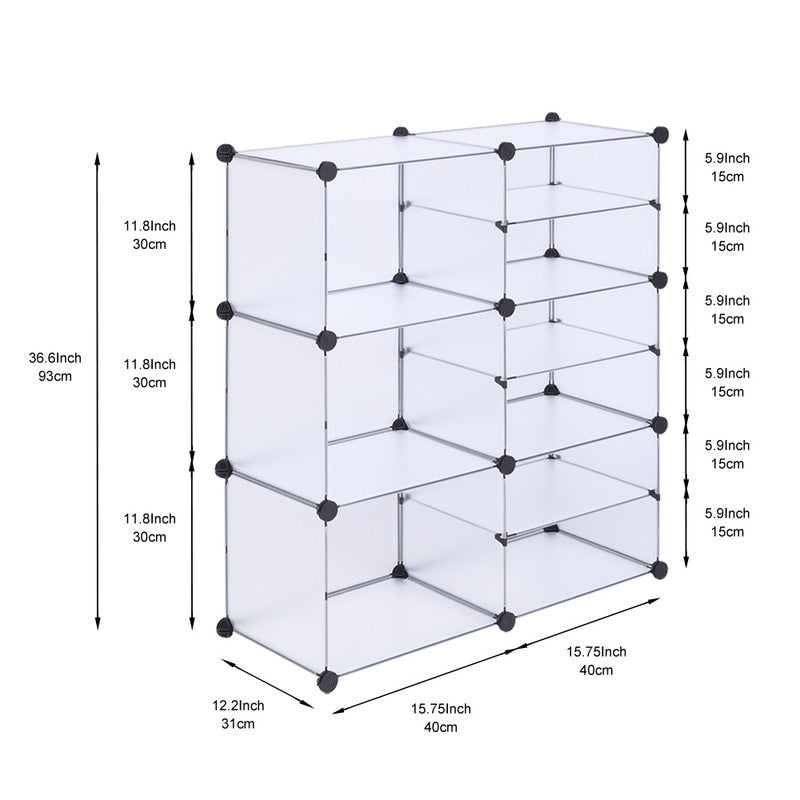 Portable Shoe Rack Organizer 66-72 Pair Tower Shelf Storage Cabinet