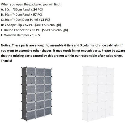 Portable Shoe Rack Organizer 66-72 Pair Tower Shelf Storage Cabinet