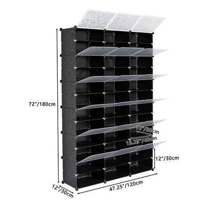 Portable Shoe Rack Organizer 66-72 Pair Tower Shelf Storage Cabinet