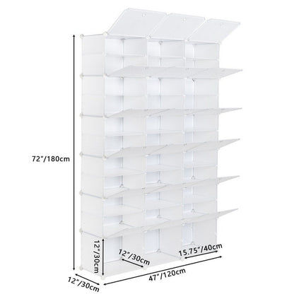 Portable Shoe Rack Organizer 66-72 Pair Tower Shelf Storage Cabinet