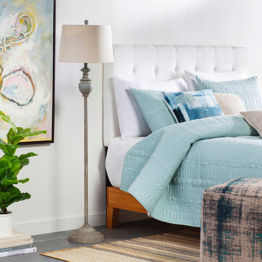 Pragya Traditional Hand Finished Floor Lamp - 59H x 15W x 15D