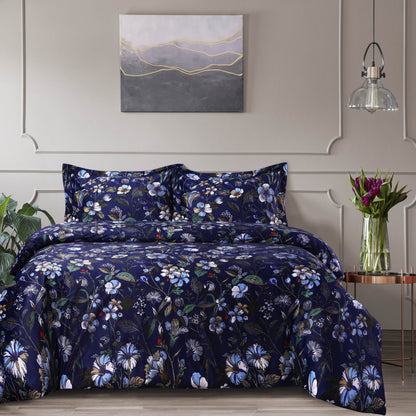 Printed Velvet Oversized Duvet Cover Set