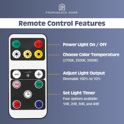 Prominence Home 2-Pack Battery-Operated LED Matte Black Wall Sconce with Brushed Gold Accents