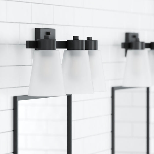 Prominence Home Fairendale, Vanity Light, Matte Black - Matte Black